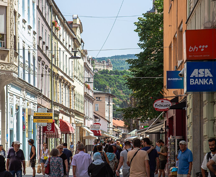 Ferhadija Street, Sarajevo, Bosnia and Herzegovina